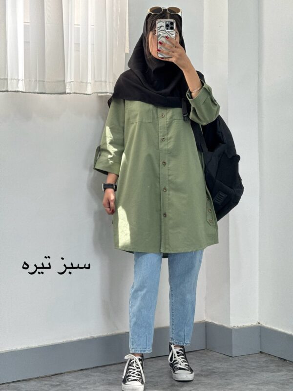 مانتو بغل دکمه - تصویر 2