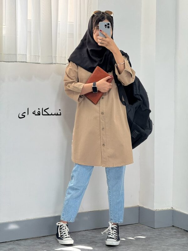 مانتو بغل دکمه - تصویر 5