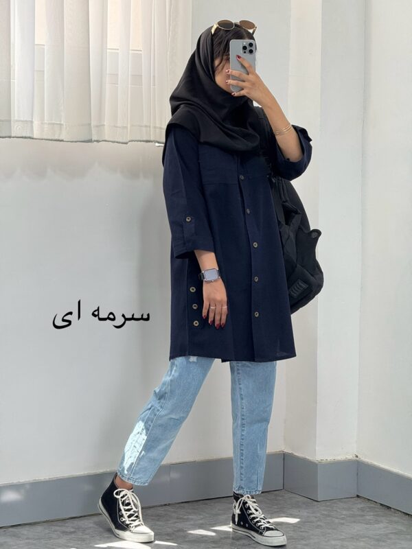 مانتو بغل دکمه - تصویر 6