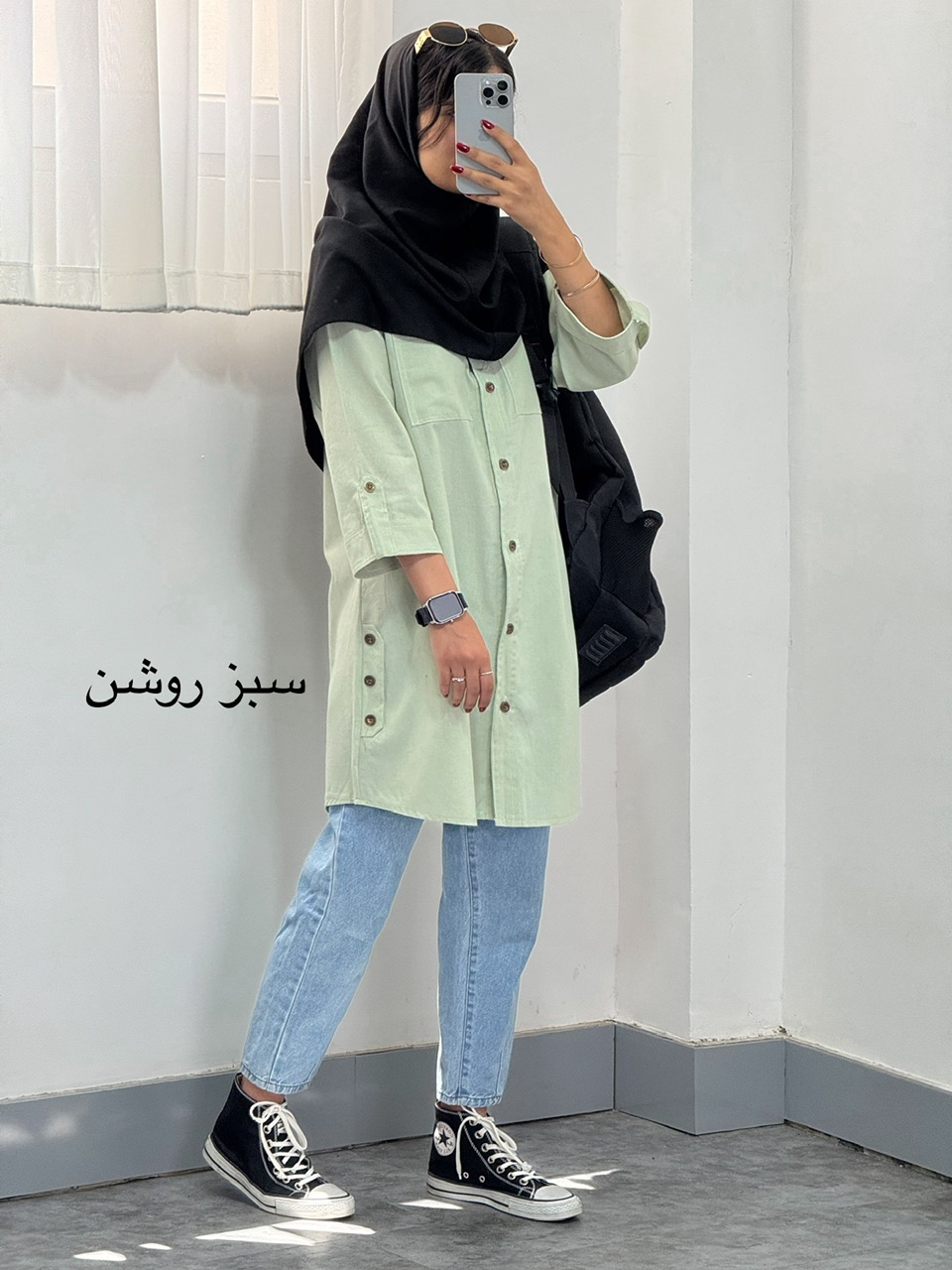 مانتو بغل دکمه