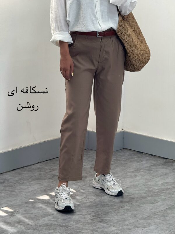 شلوار مام کتان کش قد 90 - تصویر 10